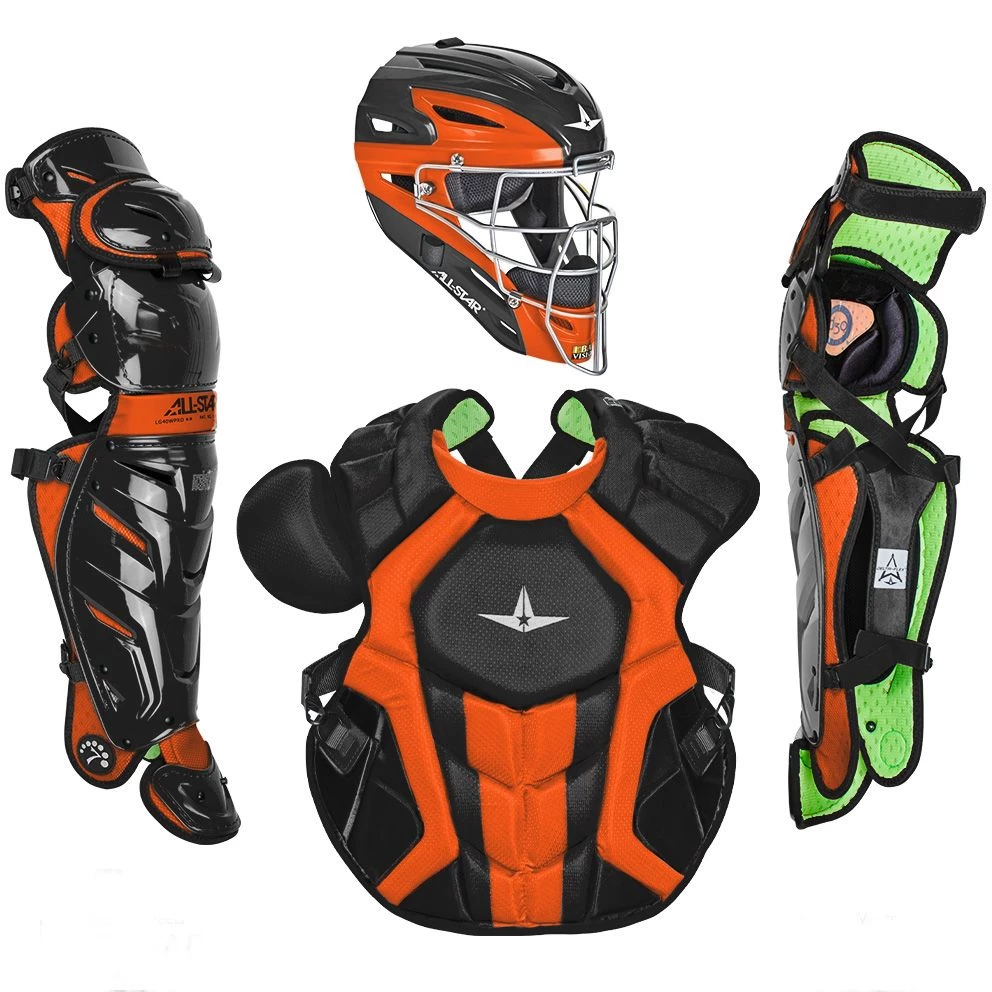 All-Star System 7 Axis CKCCPRO1XTT Adult Baseball Professional Level Two Tone Catcher's Gear Set 4 All-Star System 7 Axis CKCCPRO1XTT Adult Baseball Professional Level Two Tone Catcher's Gear Set - Image 2