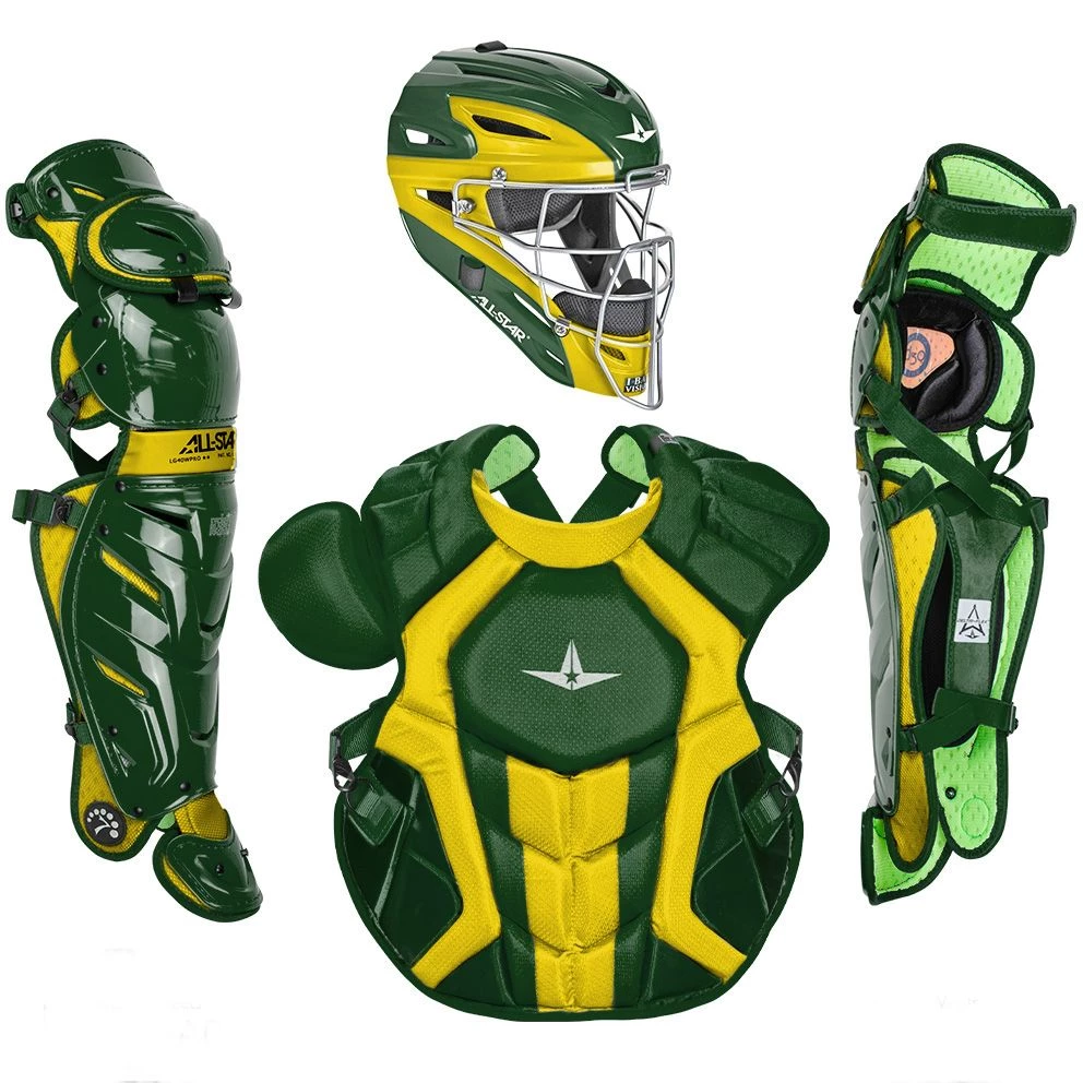 All-Star System 7 Axis CKCCPRO1XTT Adult Baseball Professional Level Two Tone Catcher's Gear Set 6 All-Star System 7 Axis CKCCPRO1XTT Adult Baseball Professional Level Two Tone Catcher's Gear Set - Image 4