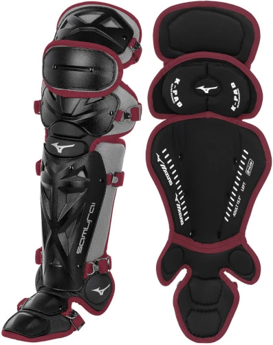 Mizuno Samurai 380408 Adult 16.5 Inch Baseball Leg Guards 5 Mizuno Samurai 380408 Adult 16.5 Inch Baseball Leg Guards - Image 3