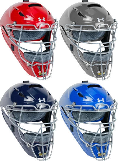 Under Armour Converge Youth Solid Gloss Catcher's Helmet UAHG3-Y 4 Under Armour Converge Youth Solid Gloss Catcher's Helmet UAHG3-Y - Image 2