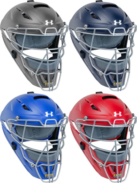 Under Armour Converge Youth Solid Matte Catcher's Helmet UAHG3-YM 4 Under Armour Converge Youth Solid Matte Catcher's Helmet UAHG3-YM - Image 2