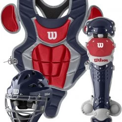 Wilson C200 Youth Baseball Catcher's Gear Kit WB57116 -Baseball Gear Shop wilson c200 youth baseball catchers gear kit wb57116 21 1