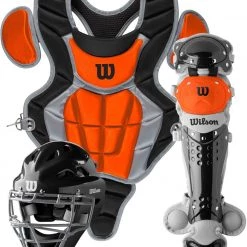Wilson C200 Youth Baseball Catcher's Gear Kit WB57116 -Baseball Gear Shop wilson c200 youth baseball catchers gear kit wb57116 33 1