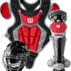 Wilson C200 Youth Baseball Catcher's Gear Kit WB57116 -Baseball Gear Shop wilson c200 youth baseball catchers gear kit wb57116 34 1