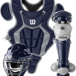 Wilson C200 Youth Baseball Catcher's Gear Kit WB57116 -Baseball Gear Shop wilson c200 youth baseball catchers gear kit wb57116 35 1