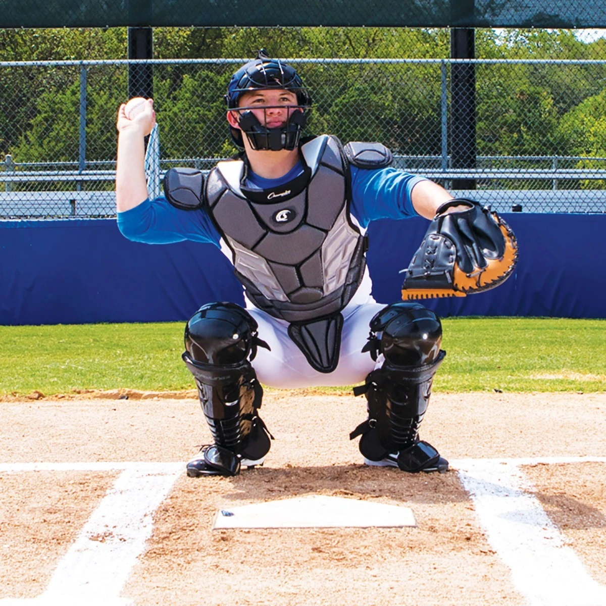 Baseball Gear Shop -Baseball Gear Shop mmy30 catchers mask in use 02